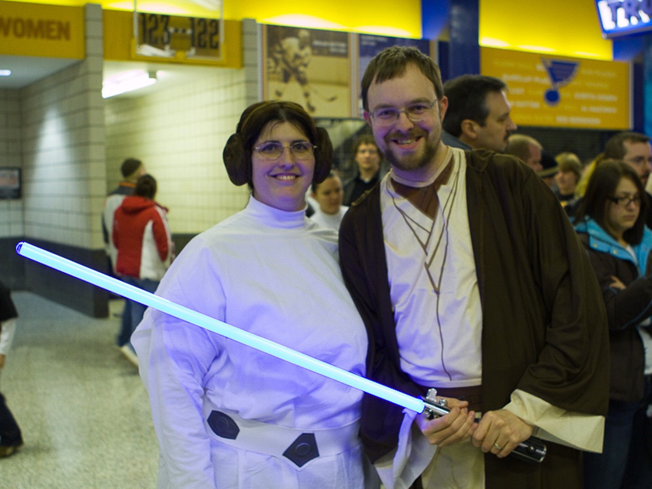 Grace and Ryan Cornett of Wentzville came out to enjoy their first Star Wars concert.