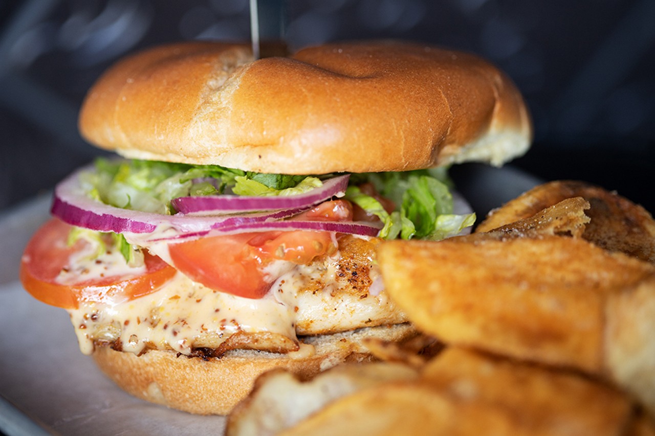 Everything on the menu is vegan, except for a handful of Flex Menu offerings including a barramundi sandwich with pan-seared sea bass, pickles, lettuce, tomato, onion and horseradish-dijon aioli.