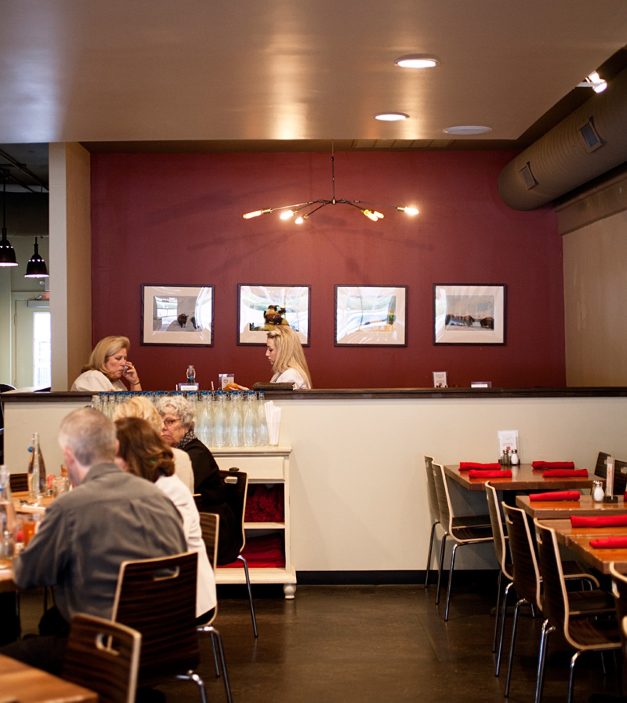 Inside the Clayton eatery.