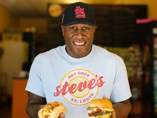 Steve Ewing is exited to welcome guests to the new South Grand location of Steve's Hot Dogs.