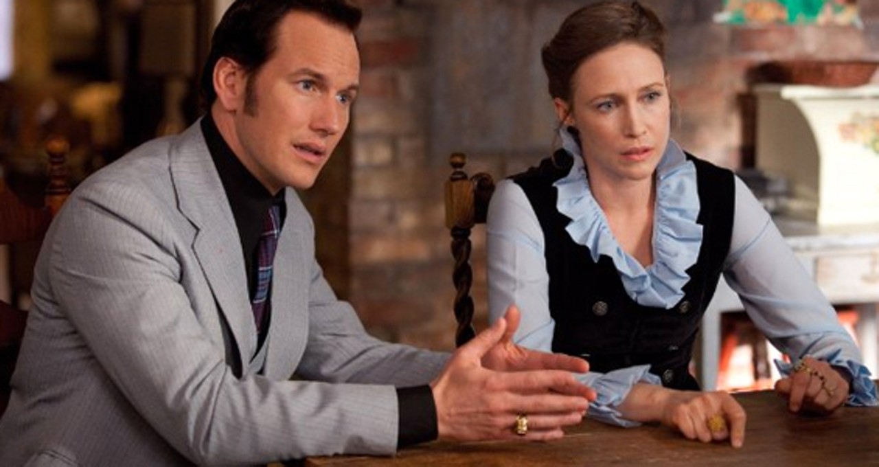 12. The Conjuring
Real-life ghost hunters Ed and Lorraine Warren were teenagers when they wed in 1945. He loved scares, she talked to spirits, so naturally they began their paranormal cleaning company. When we meet them in 1971 (played by Patrick Wilson and Vera Farmiga) they're a doting, long-married couple who just happen to earn their living banishing demons. What sells The Conjuring isn't the spooks -- it's the panic in Wilson's eyes when these ghosts threaten to destroy his increasingly fragile wife. --Amy Nicholson
Read the full The Conjuring movie review.