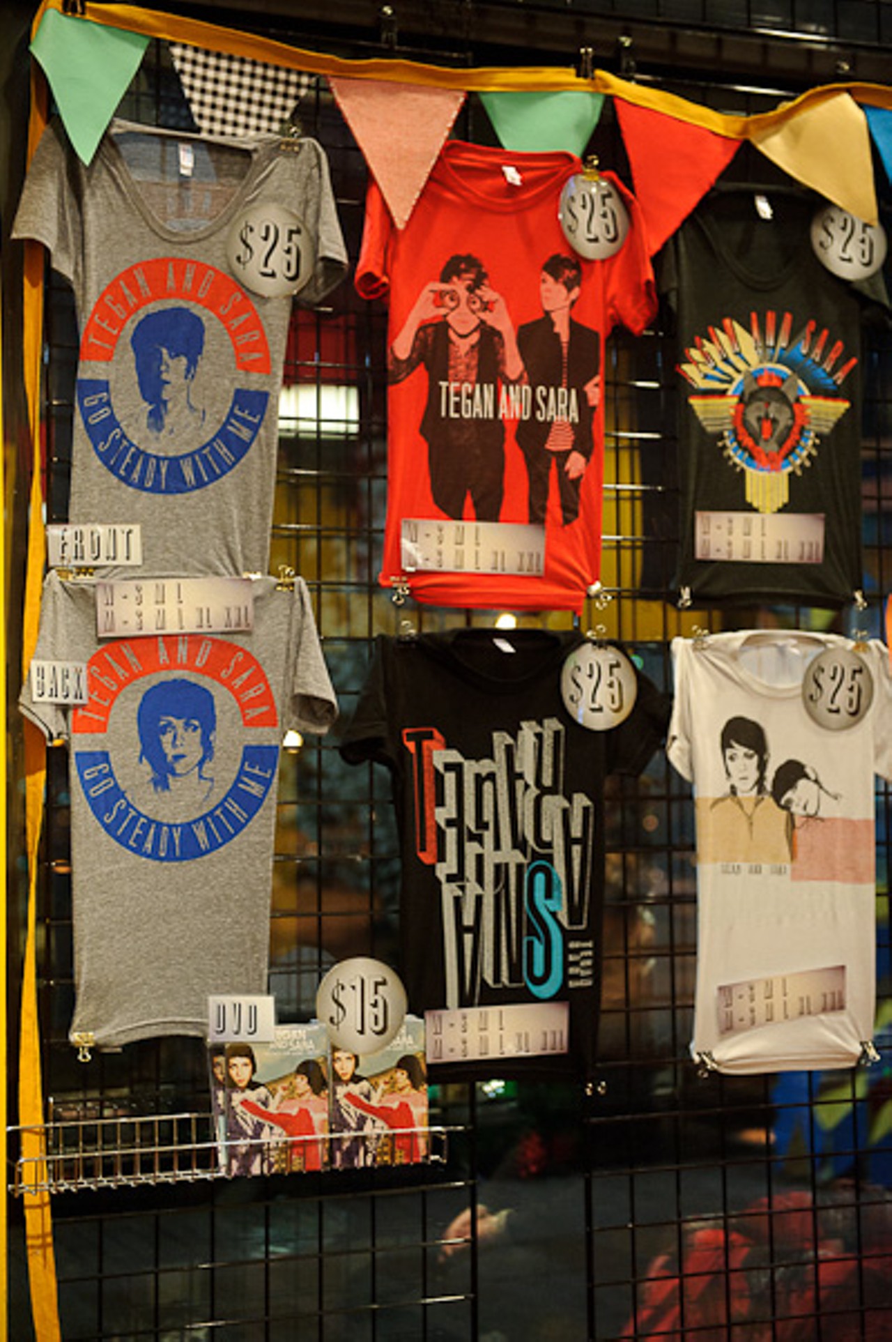 Tegan and Sara merch on April 2 at the Pageant.