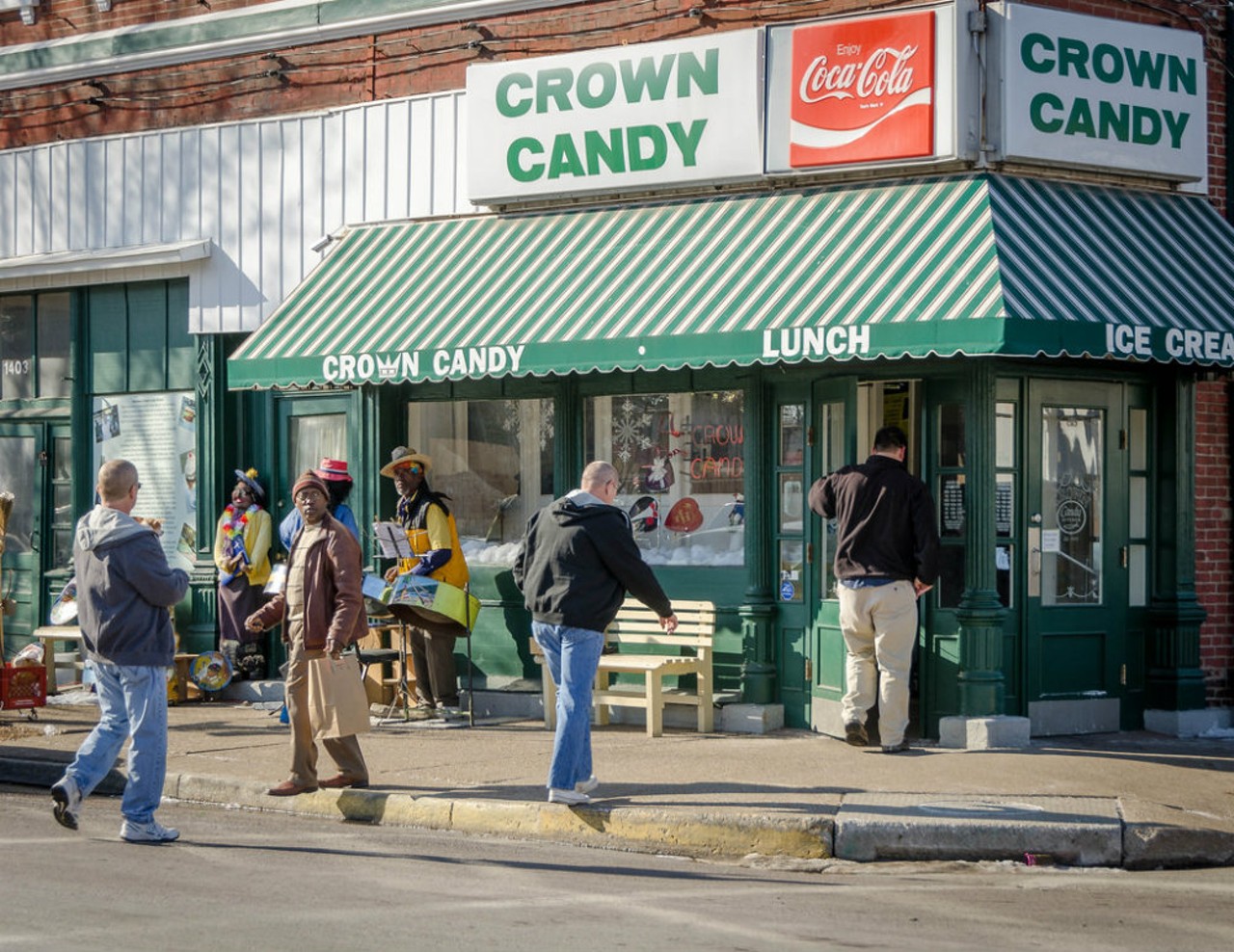  You consider Crown Candy Kitchen a historic building.
(1401 St. Louis Avenue, 314-621-9650)
The green stripes are iconic. The milkshakes? Even more so. 
Photo credit: Flickr / Keith Yahl