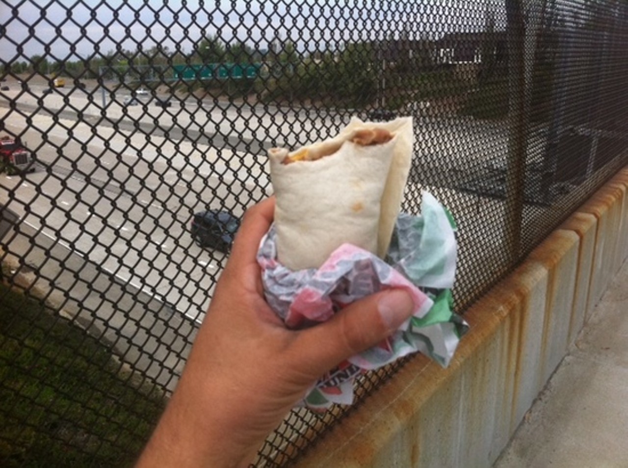 2. The Del Taco Bean-and-Cheese Burrito: I've gone on record multiple times proclaiming my love for the Del Taco half-pound bean-and-cheese burrito that costs $1.08 with taxes, and not just because it's so delicious. Eating this burrito is consuming living, breathing history, because the first burritos to capture the fancy of Southern California (the burrito capital of America) were these. Del Taco has not fundamentally changed its recipe in its 50+ years, because why bother with perfection?
And speaking of perfection: The most important burrito in burrito history is no contest...