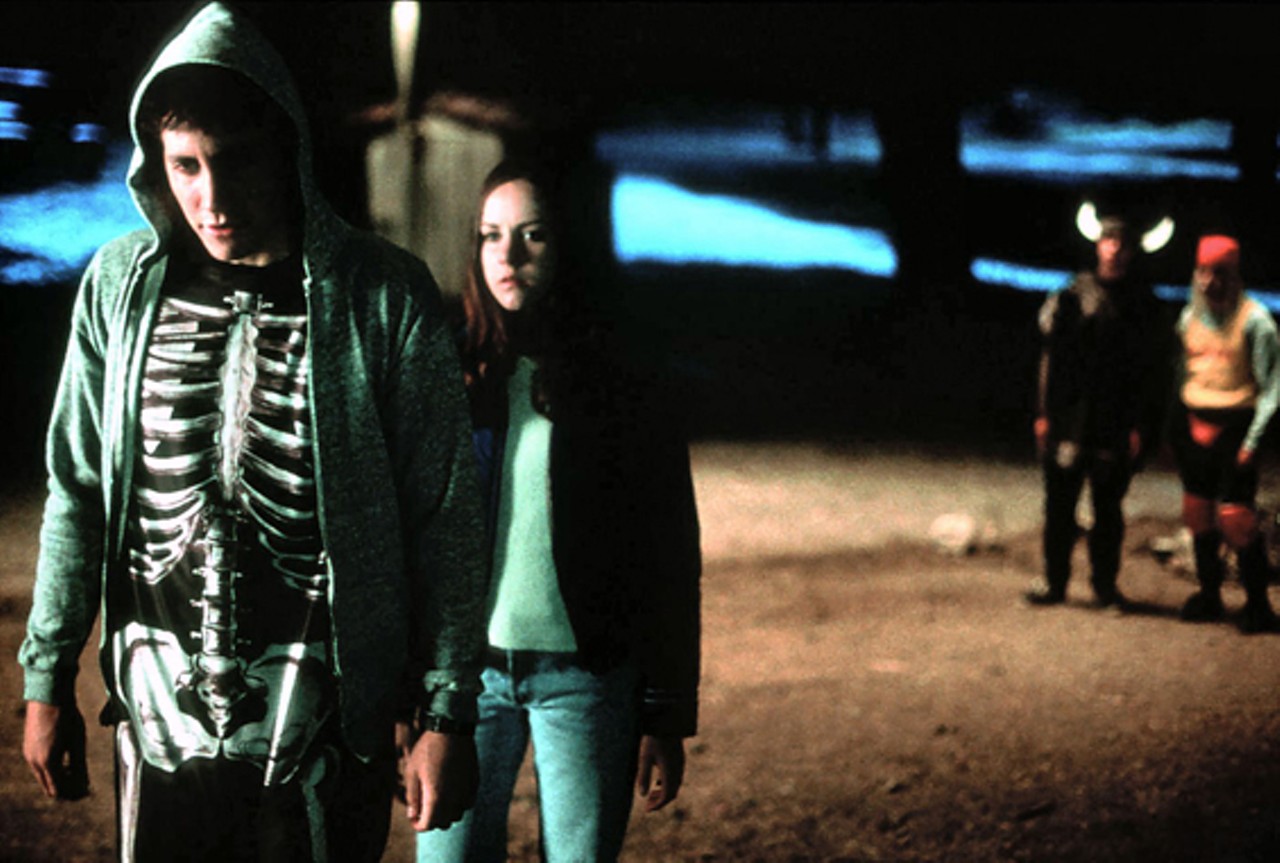 16. Donnie Darko (2001)Another retro movie: Fans of the cult favorite have determined this fantasy-drama took place around 1988. It includes a jet engine falling from the sky, a vortex over Donnie's house, a Halloween party and frequent use of "Mad World" by Tears for Fears as underscoring.