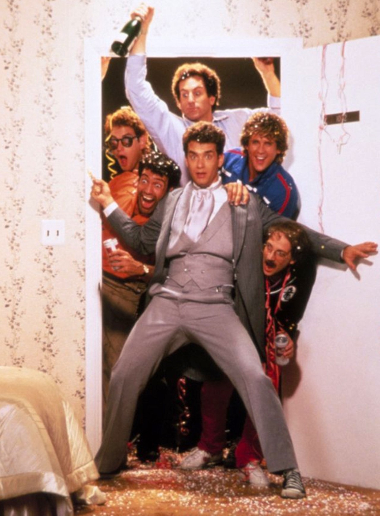 14. Bachelor Party (1984)Before The Hangover, there was this 1984 movie, starring Tom Hanks as Rick Gassko, a man-child who decides to married. The plot goes like this: 
1. Marriage proposal
2. ??? 
3. Honeymoon