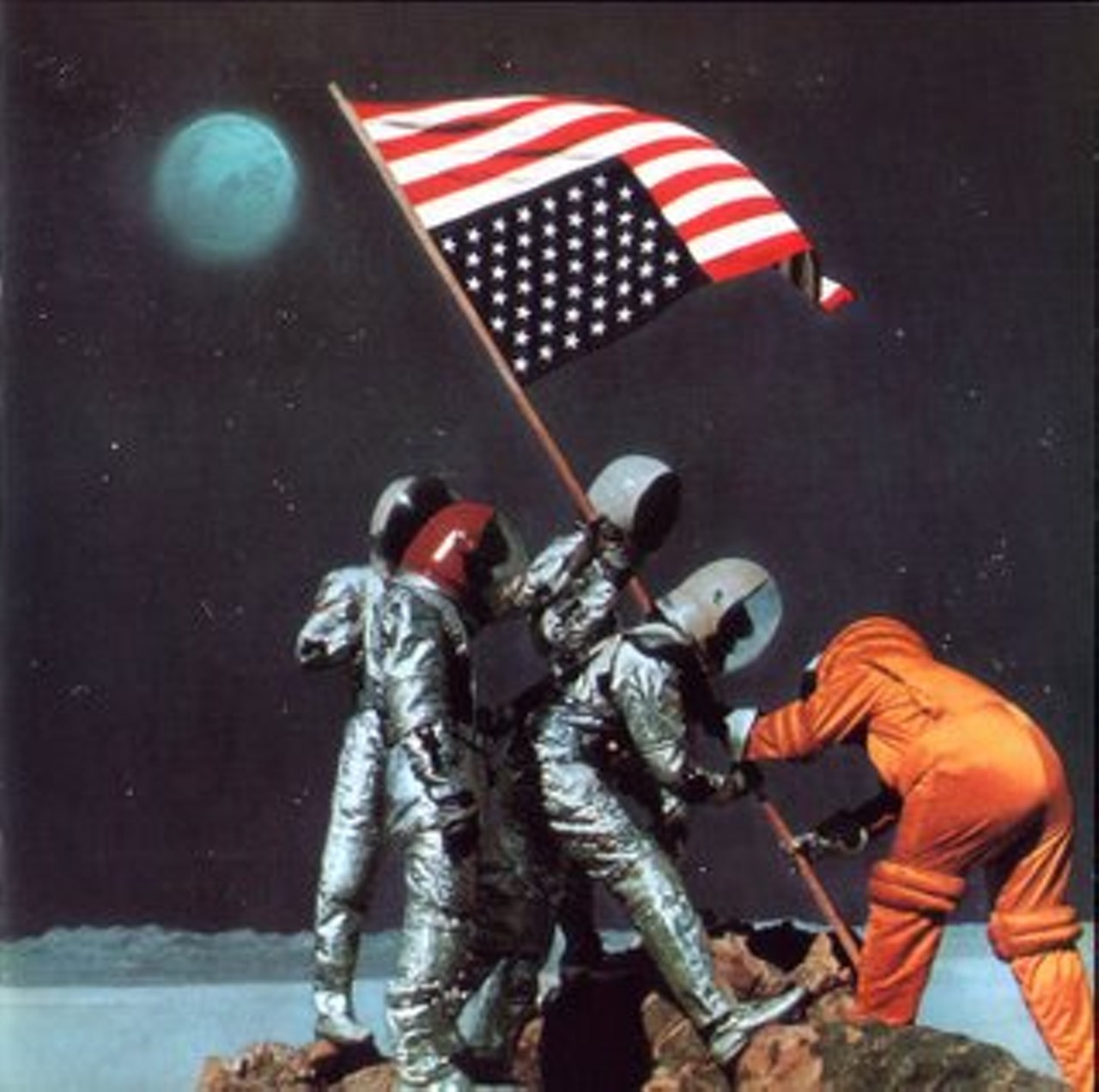 12. Another "Raising the Flag on Iwo Jima" bastardization, but Canned Heat ups the game by slapping it on the moon for their "Future Blues" album.