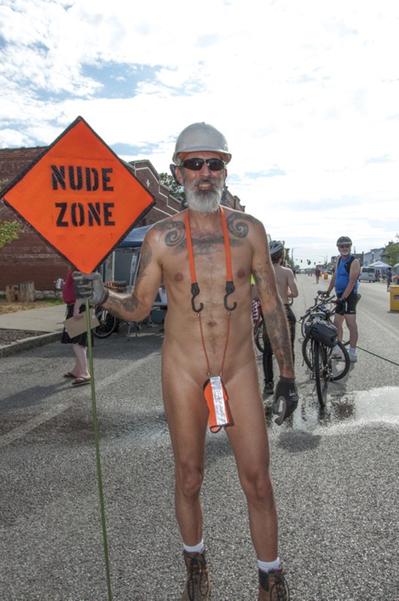 The World Naked Bike Ride. Photo by Micah Usher.