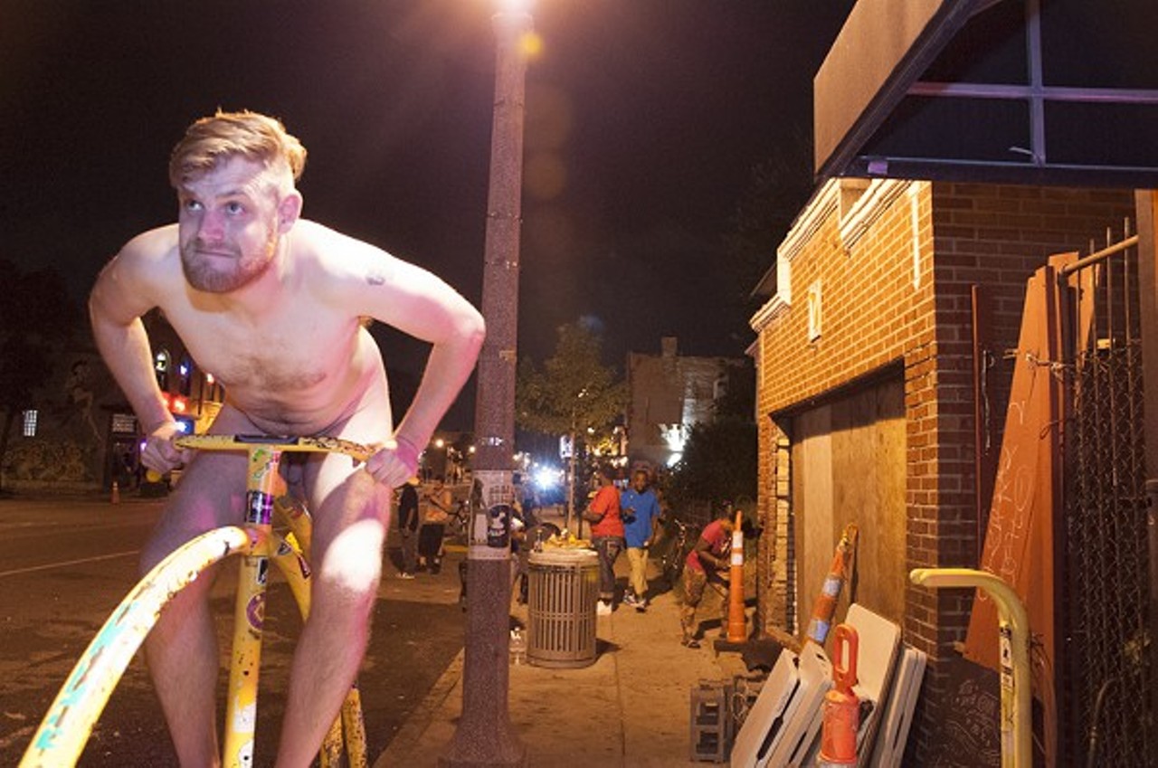 The World Naked Bike Ride. Photo by Micah Usher.