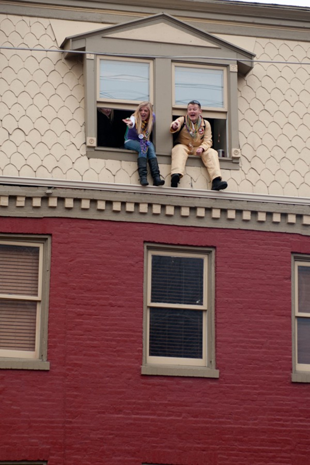 Window partiers. Sitting on the edge of window sills has to be against some sort of safety regulation, but whatev.