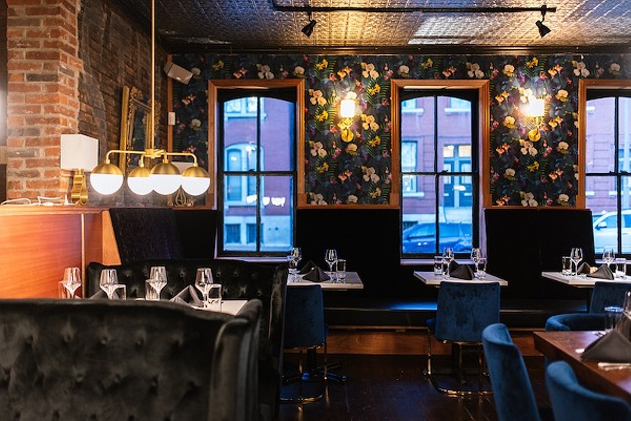 808 Maison
(808 Geyer Avenue; 314-594-4505)
Soulard's newest restaurant may also be the one it's been waiting for, with classic French dishes in two elegant rooms. Sink into a blue velvet banquette with your date while you sip negronis and wait for the fireworks.
Find out more here.
Photo credit: Spencer Pernikoff