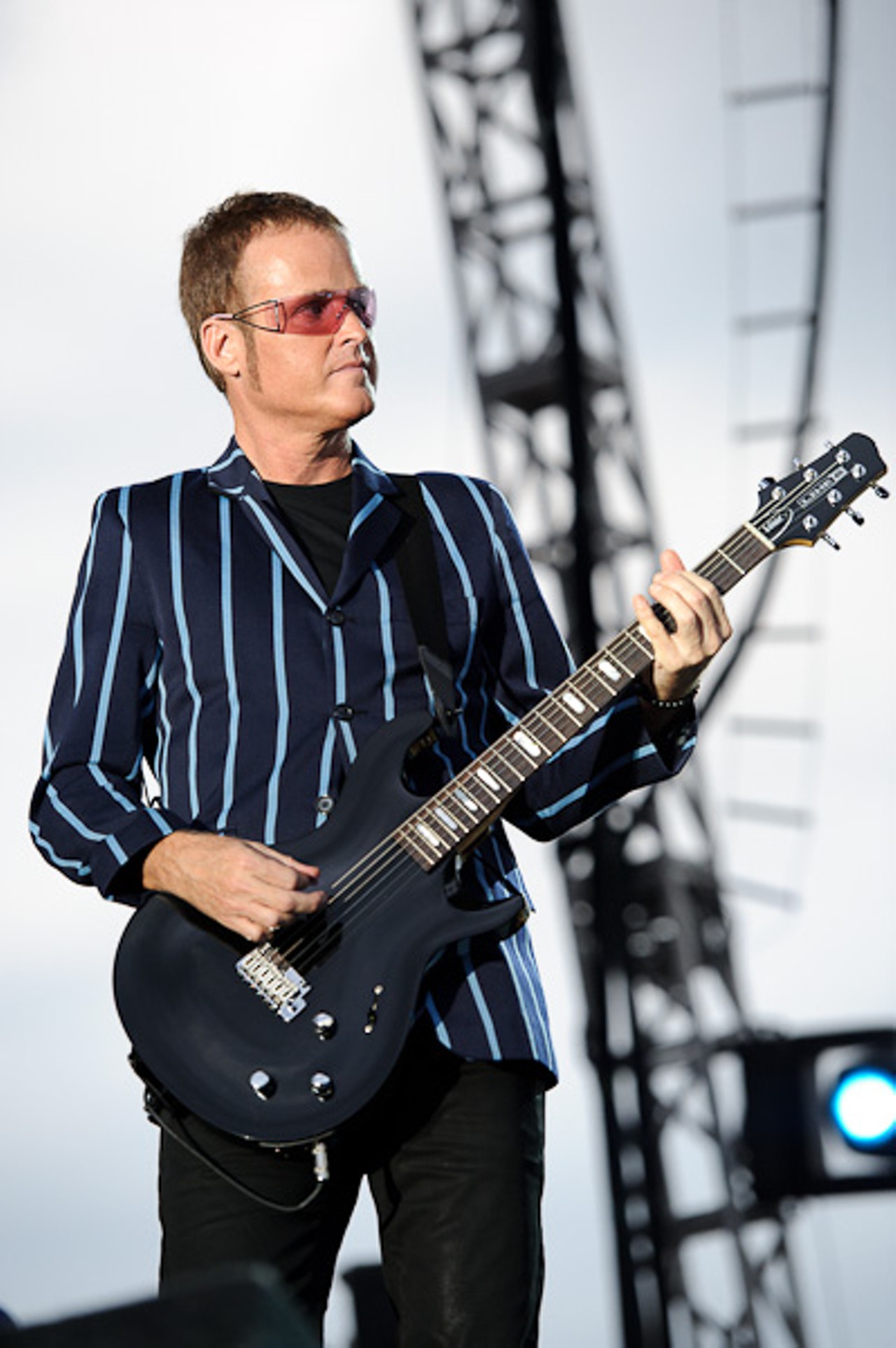 Keith Strickland of The B-52s, performing at the Gateway Arch in St. Louis.
