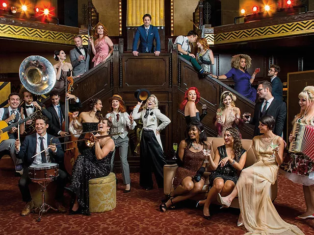 Scott Bradlee's Postmodern Jukebox performs at the Factory on Friday.