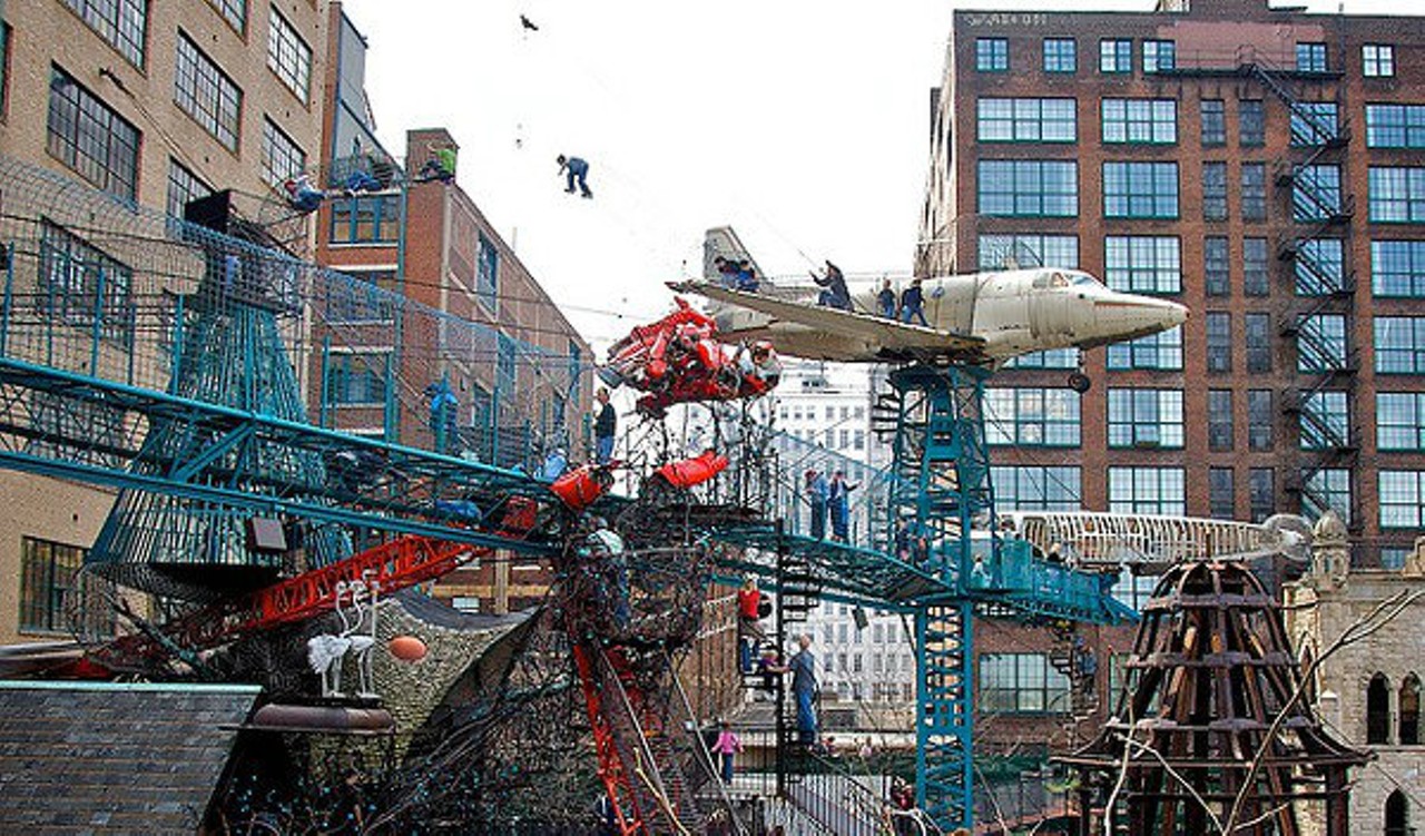 The City Museum, obviously, has plenty of nooks and crannies to cozy up in. Some brave souls have even gone all the way on the premises...but we won't say we're encouraging it. Photo courtesy of Flickr / sawdust_media.