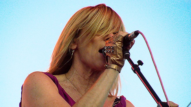 Sonic Youth's Kim Gordon performs at Live on the Levee.