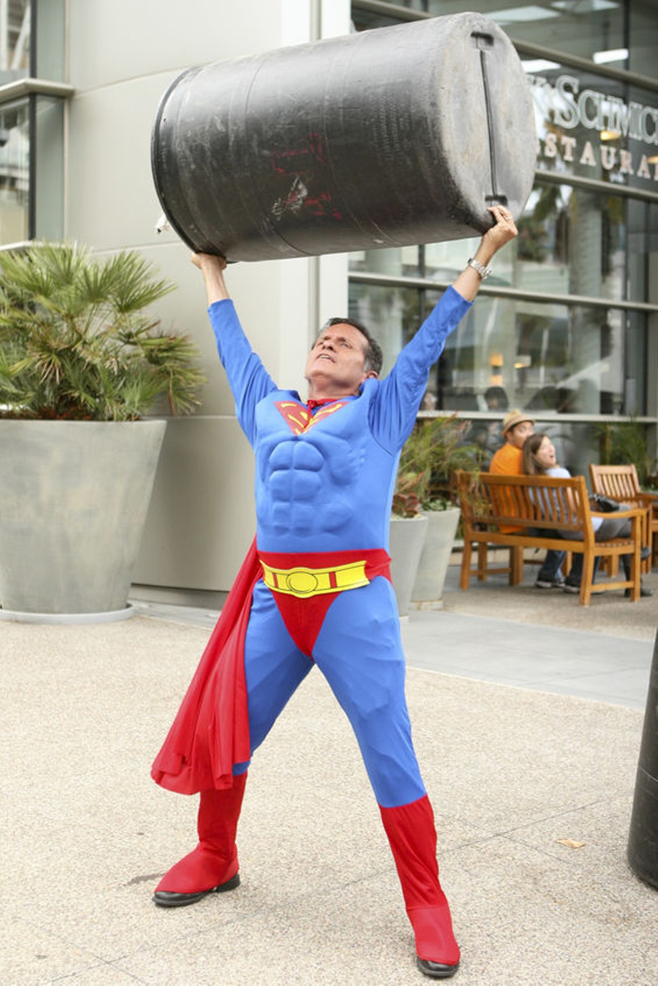 One of the best examples of in-action Superman cosplay we saw this year. Lift that barrel!