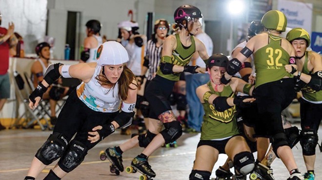 The roller derby hosts a fundraiser for abortion funds this weekend.