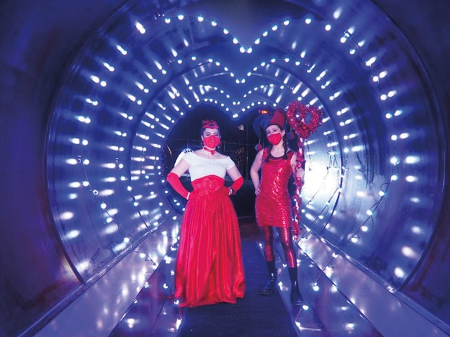 City Museum's Tunnel of Love is the perfect place for Valentine's Day pictures.