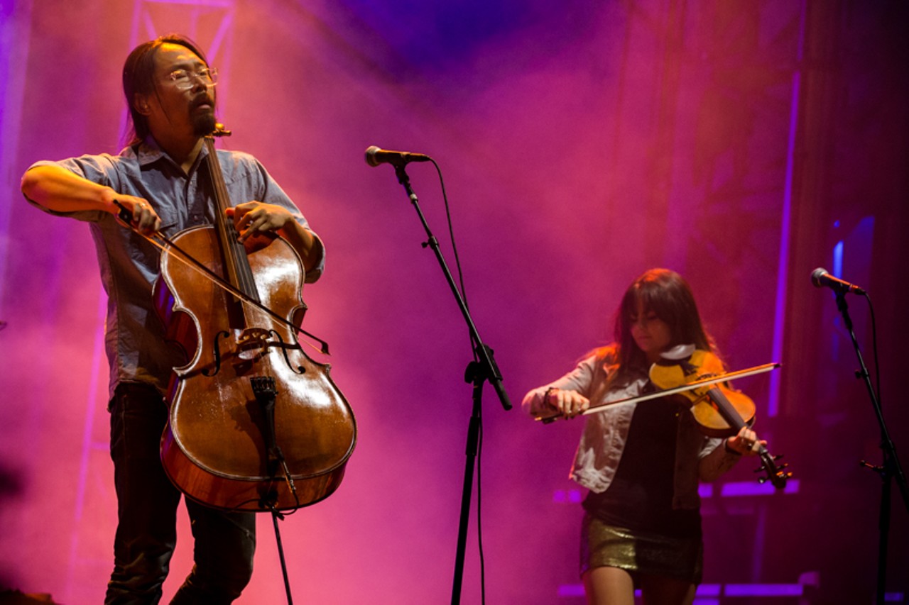 Joe Kwon and Tania Elizabeth of The Avett Brothers close out the festival Sunday night on the Bud Light Stage.