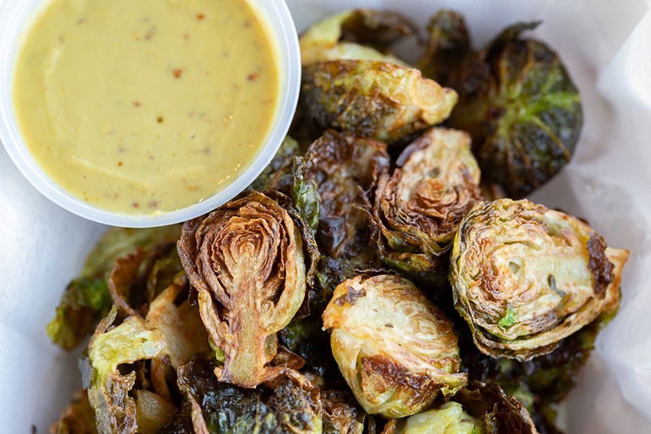 Caramelized Brussels sprouts.