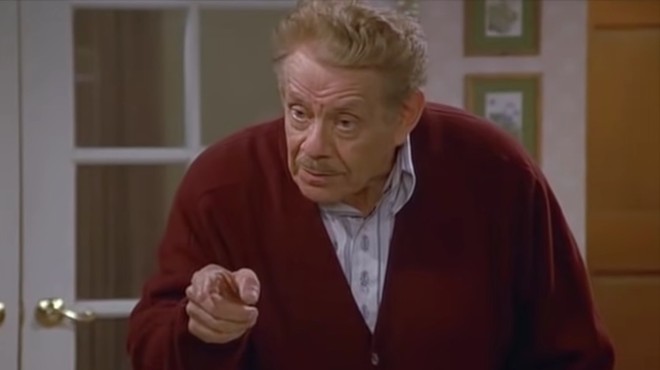 Seinfeld's Frank Costanza (played by Jerry Stiller) points his finger.