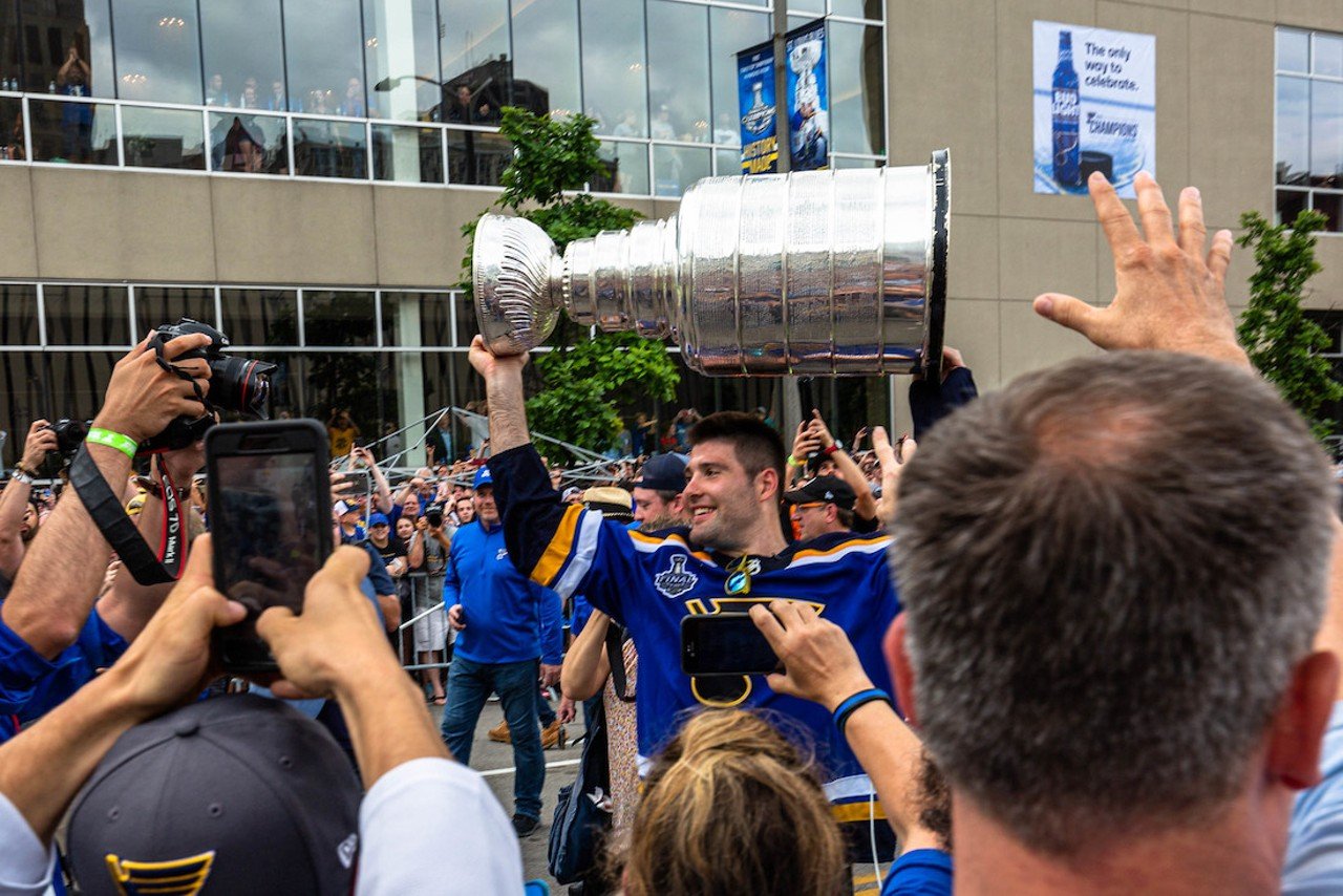 Oakville High School 
Pat Maroon  
Hockey star 
The “Big Rig” hasn’t played for the Blues since 2018, but he’s a three-time Stanley Cup champion — and his one and only year with the Blues was the season where they went all the way. Coincidence? Surely not.