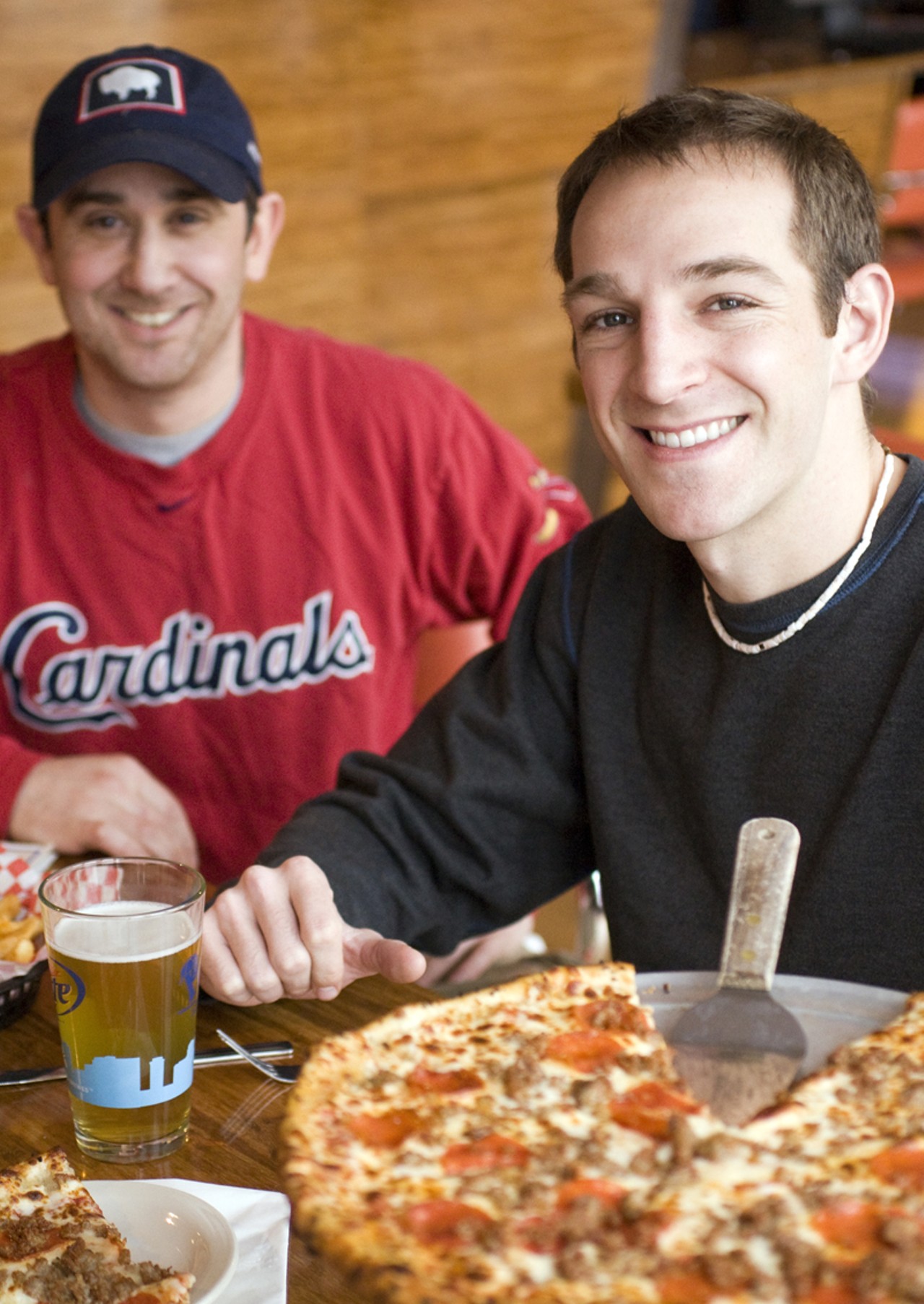 Owners Bill Cipriani (left), a Pittsburgh native and Adrian Glass (right), who grew up in Belleville, met while working at a restaurant in the resort town of Breckenridge, Colorado. One day Adrian gave Bill a call, and said "'I&rsquo;ve got this idea for a Fantasy Sports themed Restaurant and bar,' and three years later, the Post was born," Cipriani recalls.