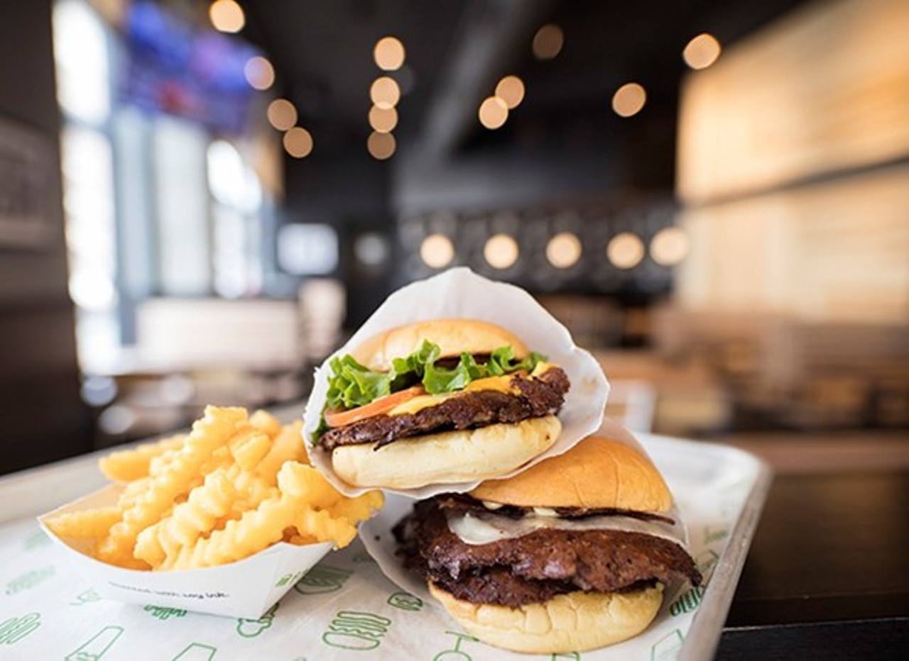 Mound City Double at Shake Shack
60 North Euclid Avenue, 314-627-5518
Bacon plays a starring role in Shake Shack's St. Louis-only specialty burger: the "Mound City Double." Even those typically immune from the sweet, sweet siren song of Provel can appreciate how well it melts between the two greasy burger patties, oozing into every crevice of the meat, almost making the burger seem stuffed. Tangy "STL Sauce" and a potato bun are the only finishing touches needed &#151; no lettuce, tomato or pickle. It's just meat, cheese, bread and a love of St. Louis in this excellent sandwich.
Check it out here.