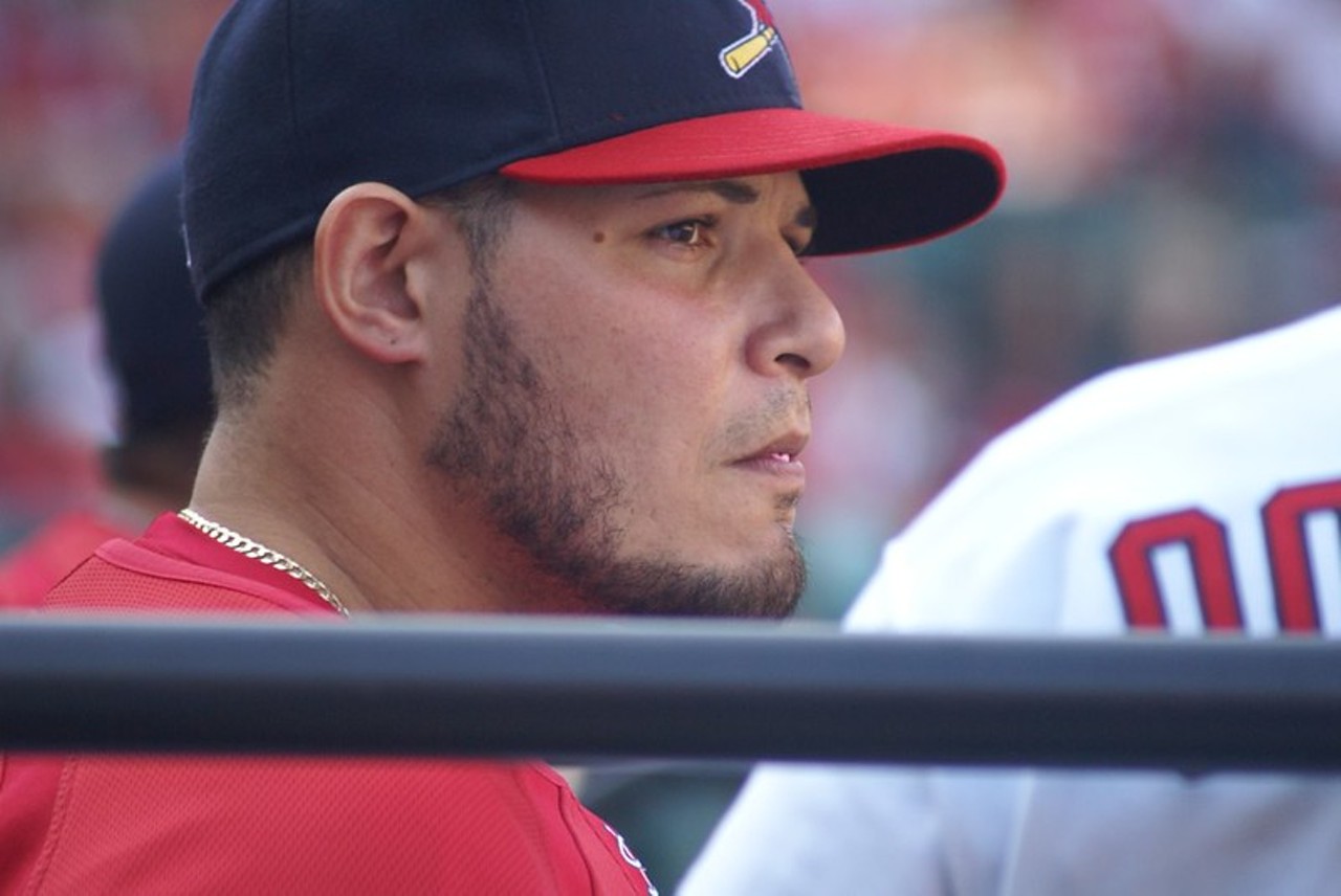 6. Yadier Molina (2004- ): One of three major league catchers from the same Puerto Rican family, Molina surpassed his brothers Benjie and José en route to what will likely be a Hall of Fame career. Initially seen as a no-hit glovesman with a cannon for an arm, Molina’s bat eventually came around, peaking in 2012 when he slugged over .500 and hit 22 home runs. But, beyond his two World Series championships, he’ll always be best known for his defense; nine gold gloves, four platinum gloves, and, perhaps most effectively, gunning down so many runners that eventually people just stopped trying to steal. -Ben Westhoff 