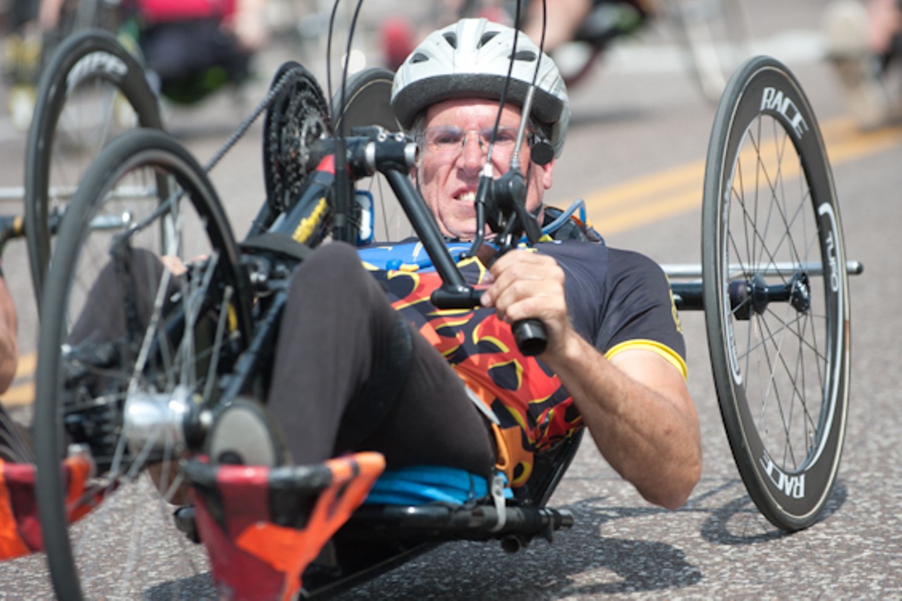 Scenes from the U.S. Hand Cycling race at Tour de Grove.