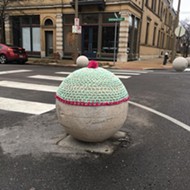 Woman Crochets Giant Ball-Sized Hat to Warm Up St. Louis' Giant Balls