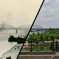 St. Louis Then and Now: The Riverfront and the Gateway Arch