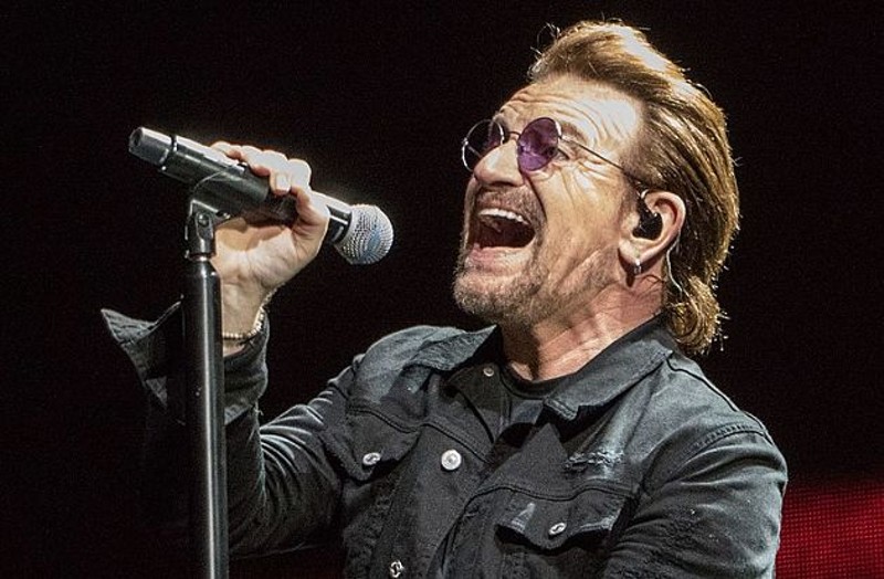 Bono opening his big fat mouth, as is his way. - Photo by Daniel Hazard / Creative Commons