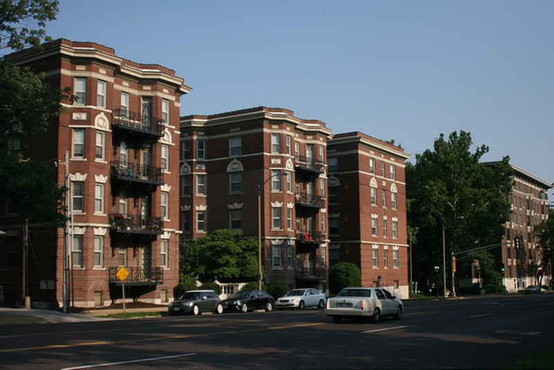 Apartments on Union Avenue in St. Louis. - COURTESY OF FLICKR/PAUL SABLEMAN