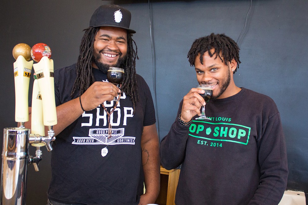 St. Louis Hop Shop: brothers Justin Harris and Ryan Griffin want to keep you in beer. - SARA BANNOURA