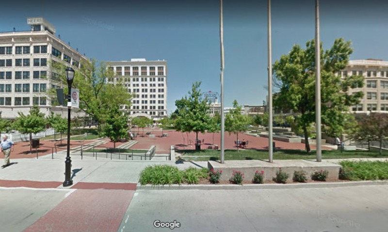Park Central Square in Springfield, Missouri. - Photo via Google Maps.