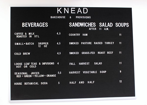 Knead has a small menu but plans to expand in the next six months. - Photo by Lauren Milford