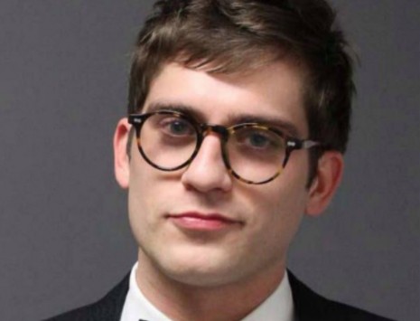 Right-wing blogger Lucian Wintrich shown in his booking photo from Tuesday night. - Image via University of Connecticut