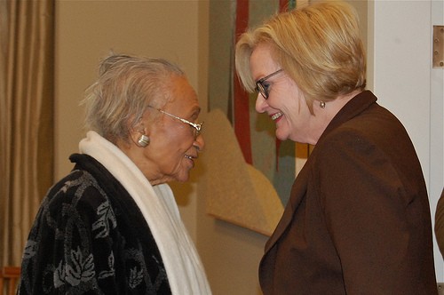 Frankie Muse Freeman, left, passed away Friday after a century of impact. - COURTESY OF CLAIRE MCCASKILL