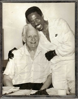 Ike Turner with Club Imperial owner George Edick. - Courtesy of the Metro St. Louis Live Music Historical Society via imperialswing.com and Greg Edick