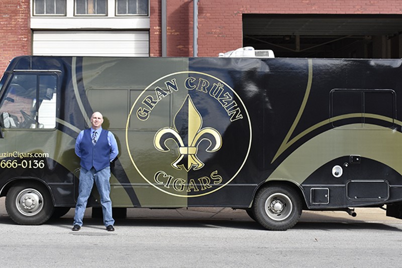 Tommy Clyne has put the cigar lounge experience on wheels. - MEGAN ANTHONY