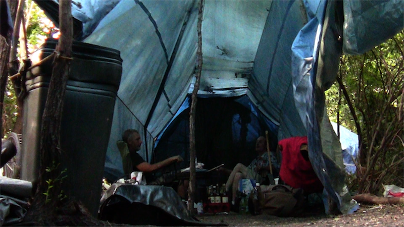 Living in Tents offers an intimate look at a homeless camp that flourished in St. Louis for two years. - SCREEN SHOT FROM LIVING IN TENTS
