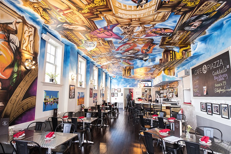 Paco Rosic's street-art-inspired mural helped change the restaurant's concept. - MABEL SUEN