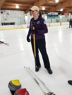 St. Louis Curling Club president Becca Walters says that local interest in curling has exploded this year. - Allison Babka