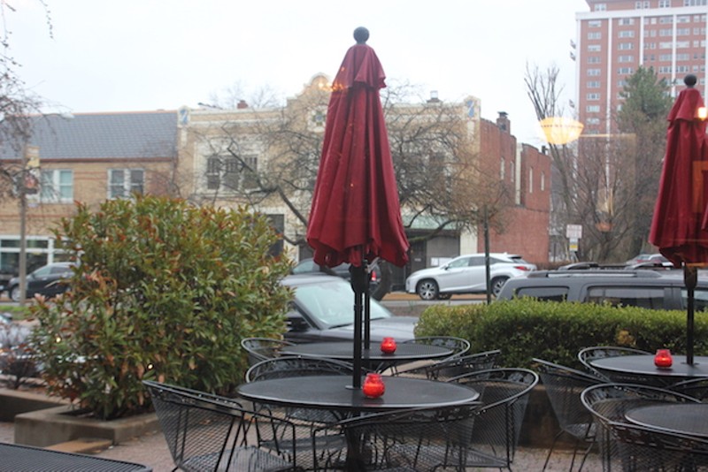 In nicer weather, the patio on Wydown will be one of the nicest spots in the city. - SARAH FENSKE