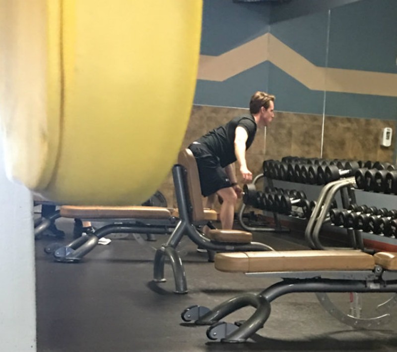 Josh Hawley Works Out in Columbia While Jefferson City Burns
