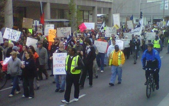 Occupy protesters filled downtown St. Louis in 2011. - TONY D'SOUZA