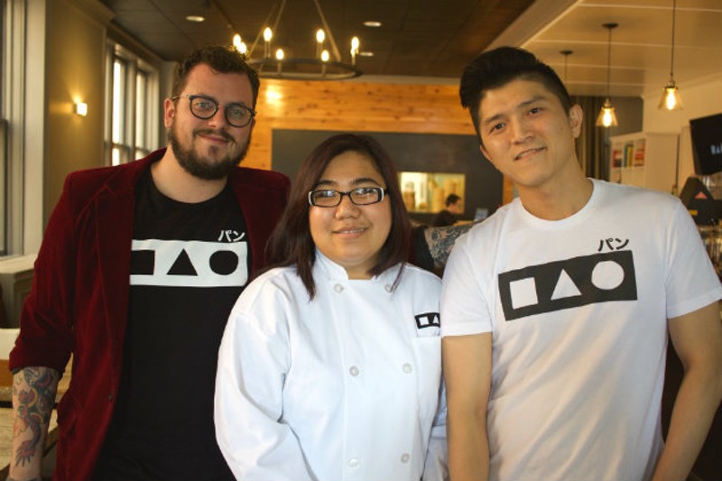 General manager Ben Bauer, executive chef Nisa York and owner RJ Xu. - CHERYL BAEHR
