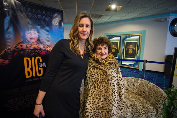 Leah Warshawski and her grandmother, Sonia, at a showing of "Big Sonia." The film has received 18 awards and broken sales records in Kansas City. - IMAGE COURTESY OF INFLATABLE FILMS