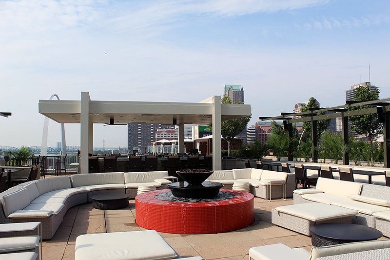The newly renovated rooftop patio with its own bar and casual seating. - LEXIE MILLER